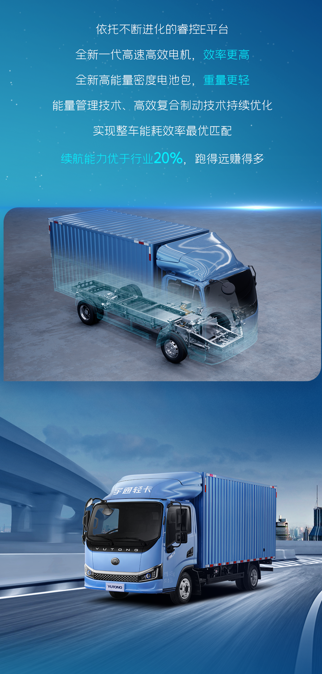 一圖看懂宇通輕卡上市新品！