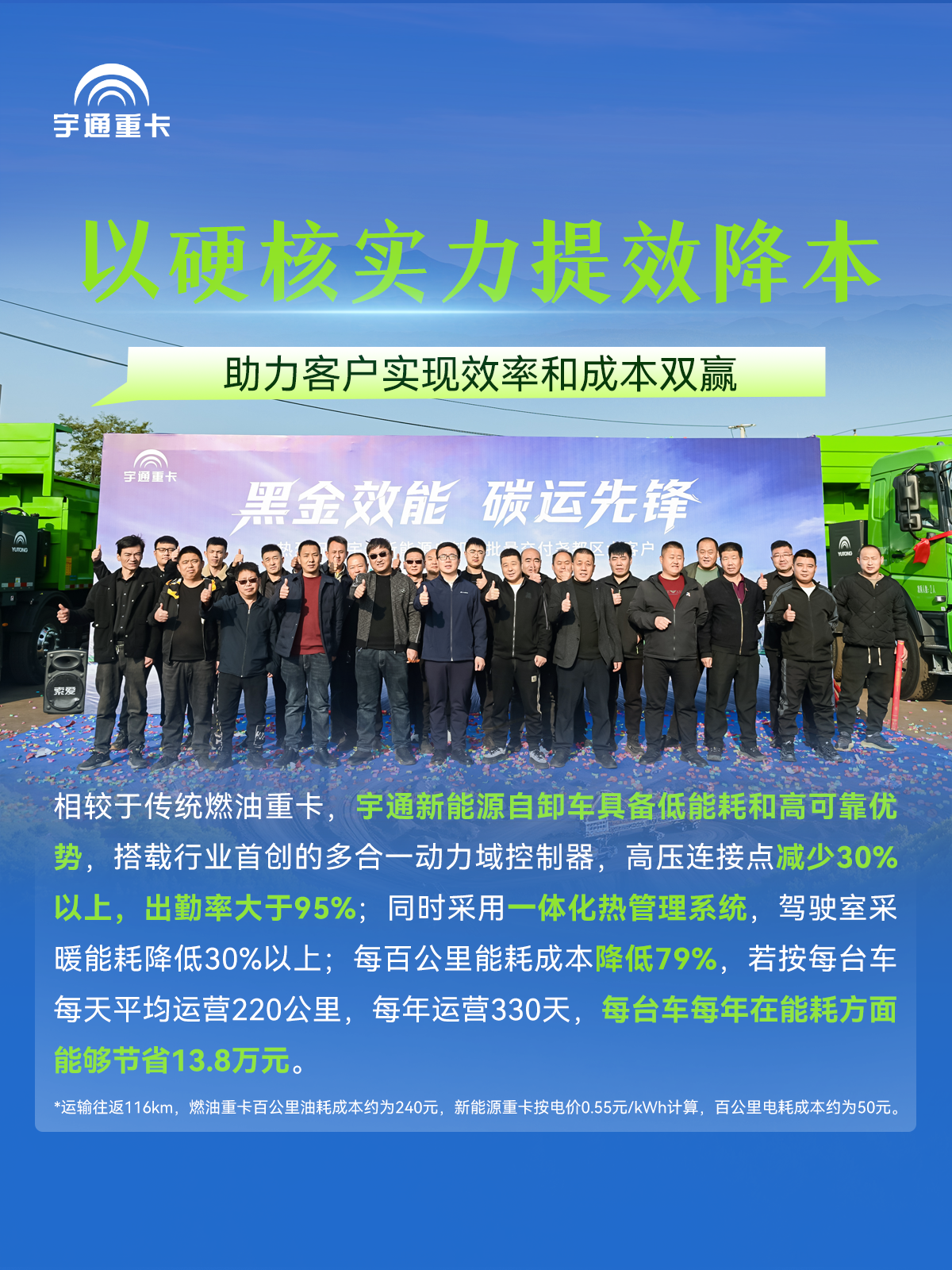 煤海逐“綠”，“碳”尋未來丨宇通新能源自卸車批量交付臨汾